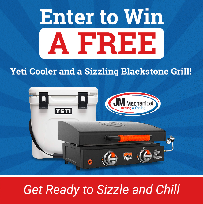 Enter to Win A Free Yeti Cooler and a Sizzling Blackstone Grill!
